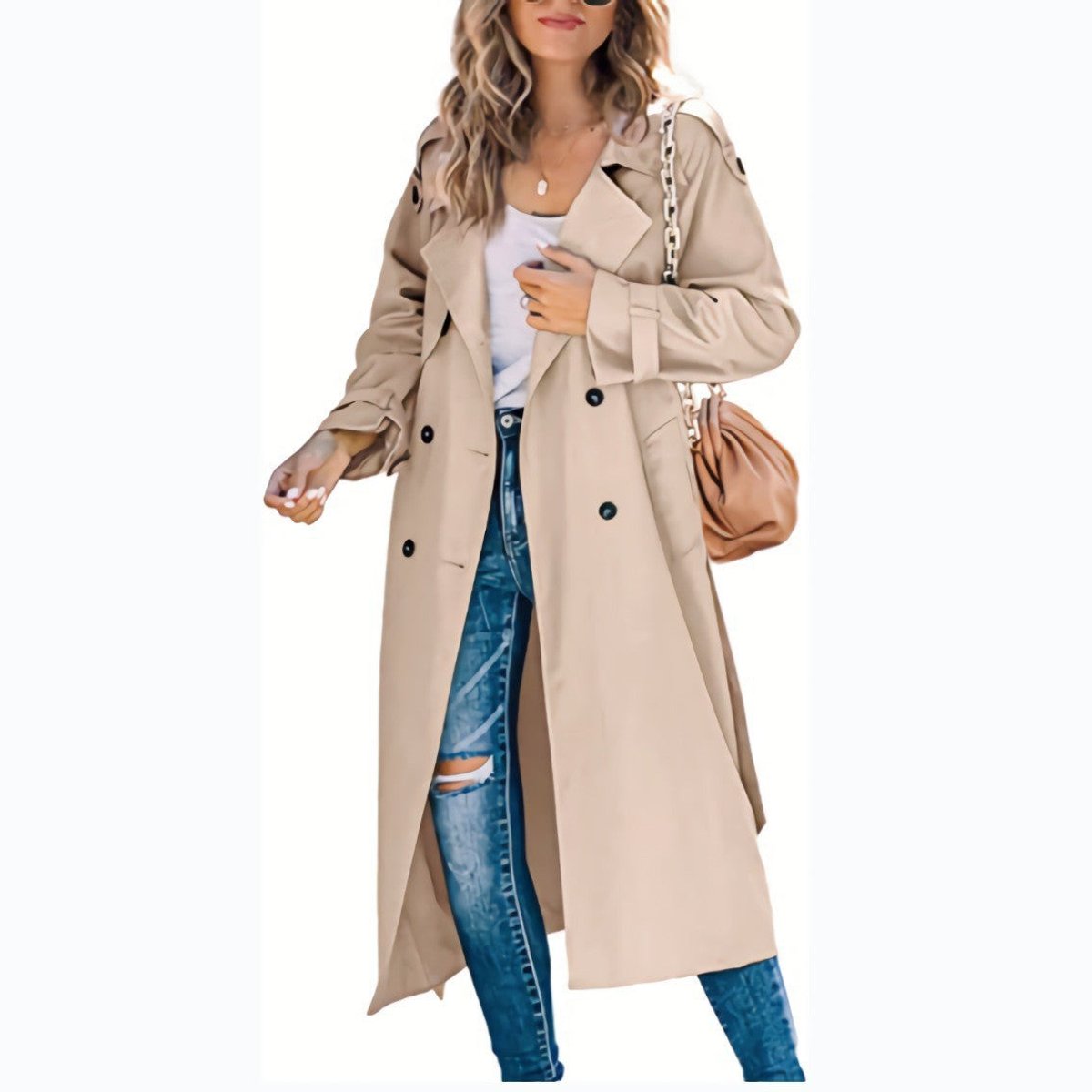 Ella | Women's Oversized Double-Breasted Belted Trench Coat