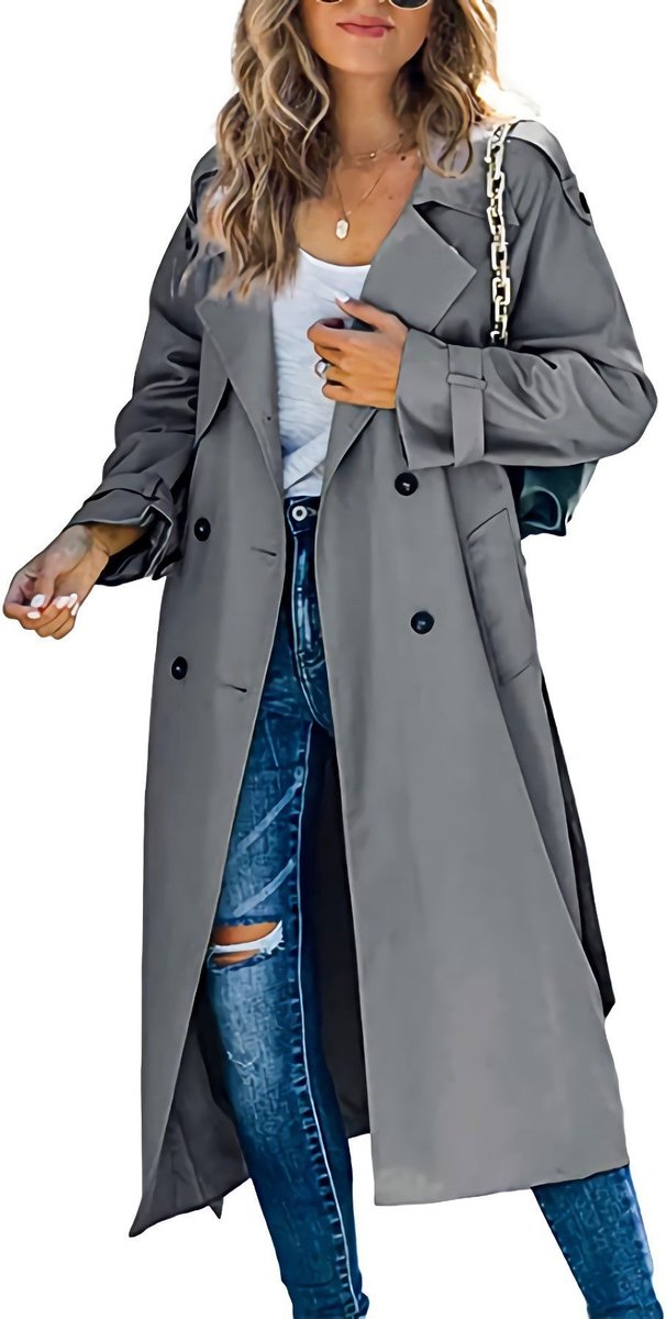Ella | Women's Oversized Double-Breasted Belted Trench Coat