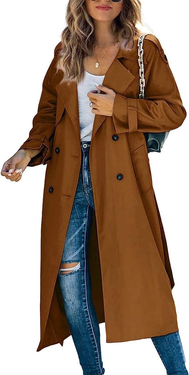 Ella | Women's Oversized Double-Breasted Belted Trench Coat