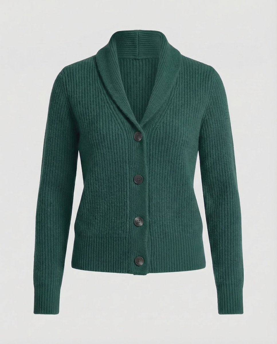 Scarlett | Women's Ribbed Knit Lapel-Collar Cardigan
