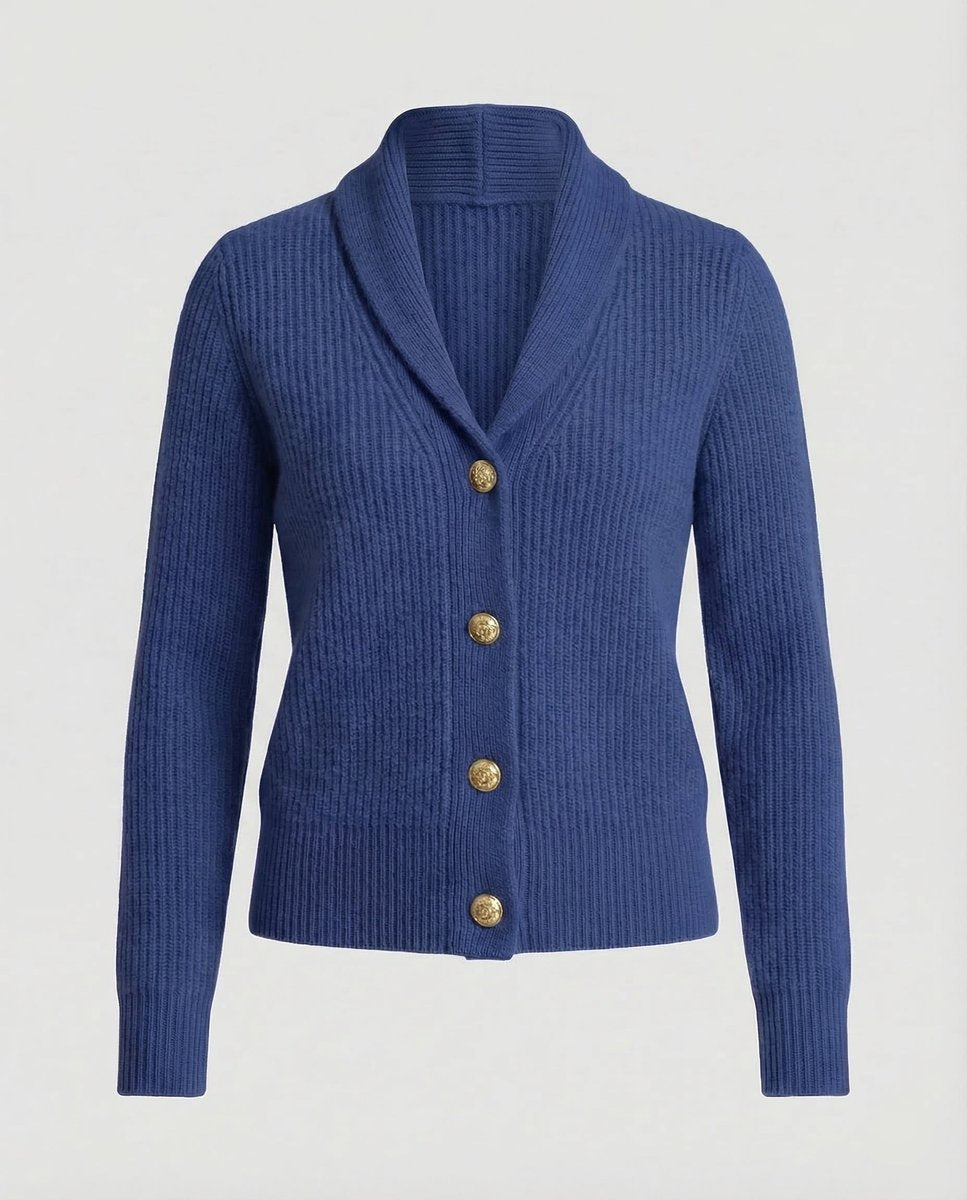 Scarlett | Women's Ribbed Knit Lapel-Collar Cardigan