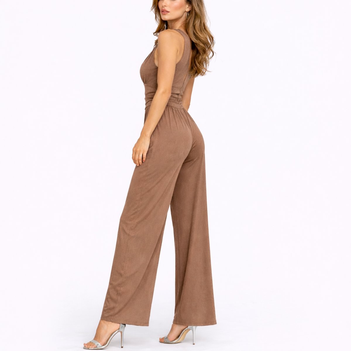 Scarlett | Women's Deep V-Neck Wide-Leg Jumpsuit