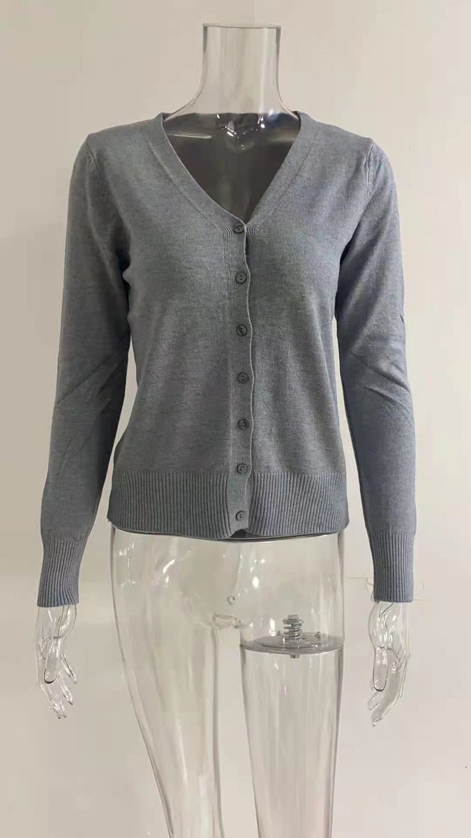 Sienna | Women's V-Neck Button-Front Knit Cardigan